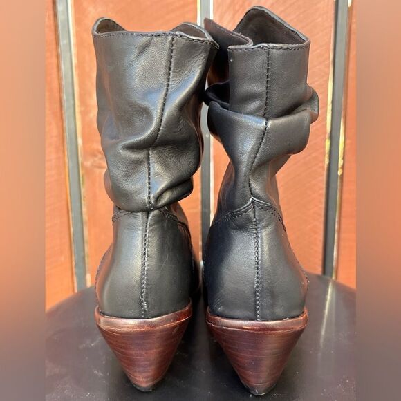 Bird Of Flight Jack Booties Black Leather size 7 NEW - Picture 4 of 6